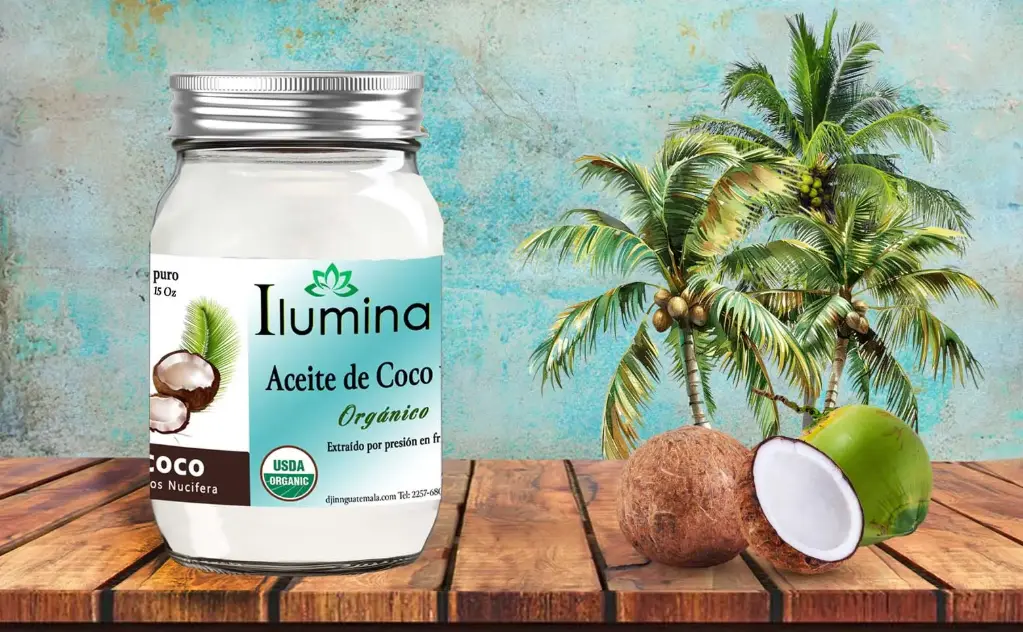 Aceite de coco orgánico 15 Oz 450 ml
