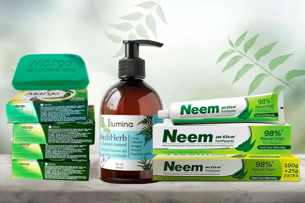 Combo 5 Margo, 2 Pasta Neem y 1 champú Mediherb